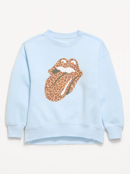 The Rolling Stones™ Oversized Graphic Tunic Sweatshirt for Girls