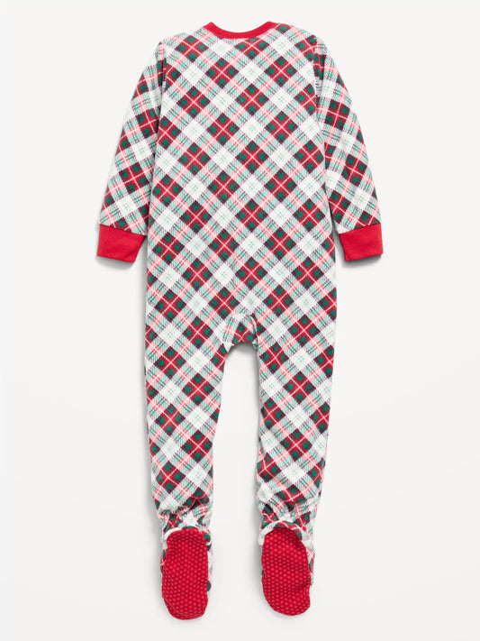 2-Way-Zip Microfleece Pajama One-Piece for Toddler & Baby