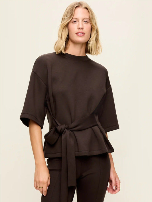 Bounce Fleece Wrap Top