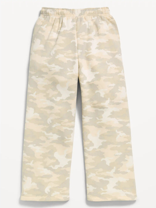 Mid-Rise Baggy Wide-Leg Sweatpants for Girls
