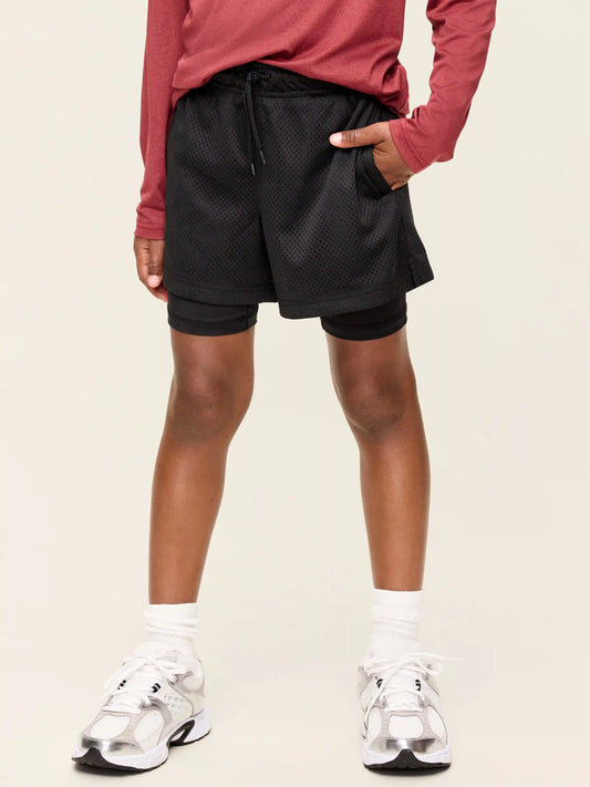 2-In-1 Mesh Performance Shorts for Boys
