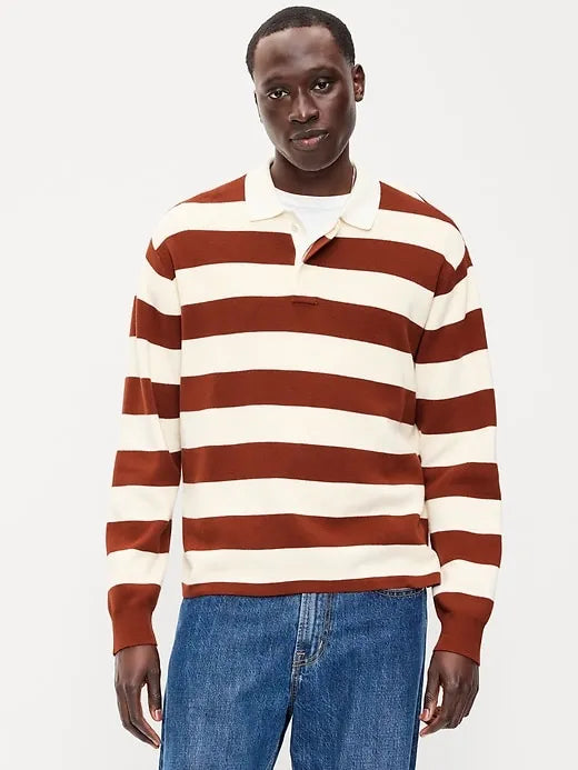 Long-Sleeve Rugby Polo