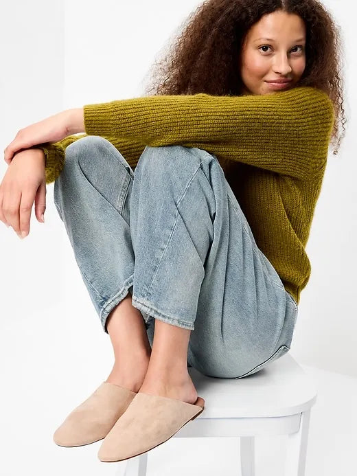 Faux-Suede Mule Clogs for Women