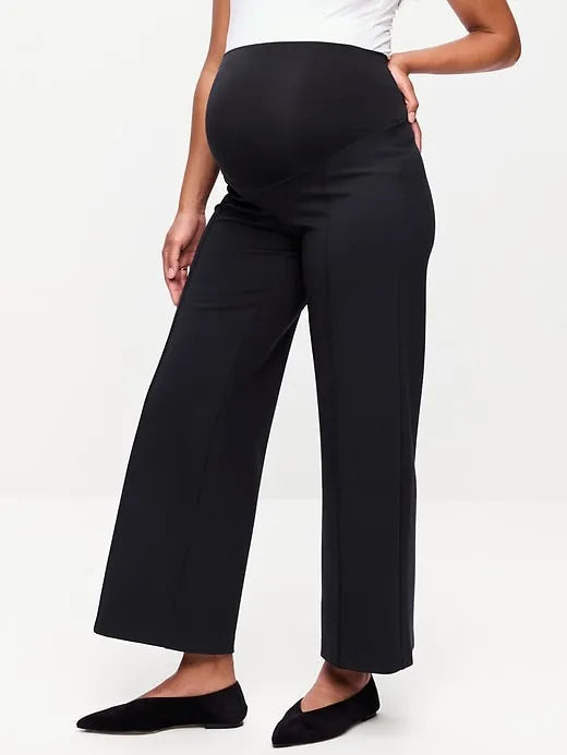 Maternity Full-Panel Stevie Wide-Leg Pants