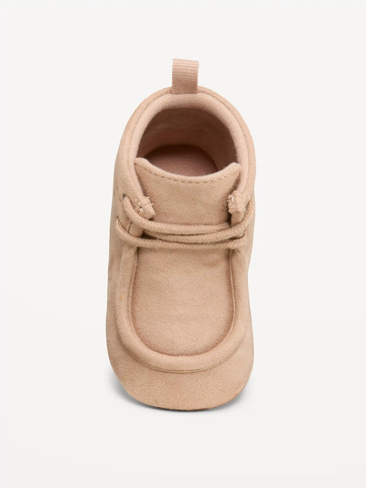 Faux-Suede Derby Boots for Baby