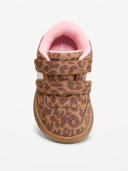 Double Secure-Strap Faux-Suede Sneakers for Toddler Girls