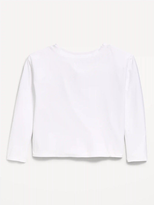CloudMotion Long-Sleeve Cross-Back Top for Girls