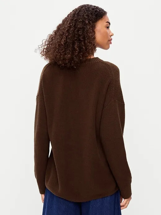 Seaside Cotton Shaker Oversized Tunic Sweater