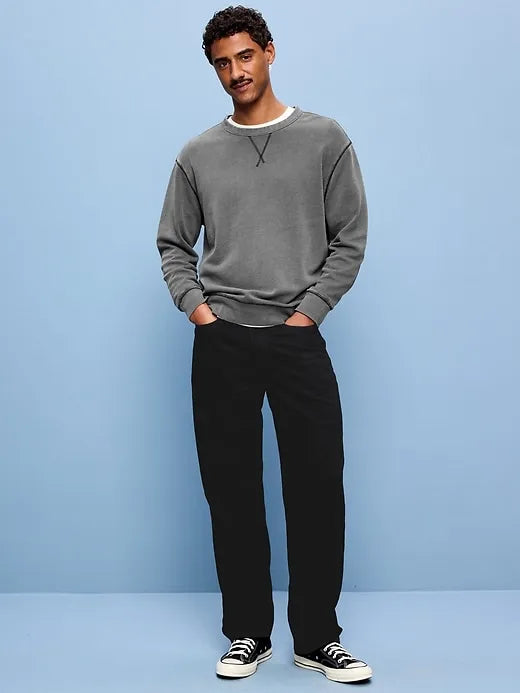 Structured Loose Non-Stretch Jeans