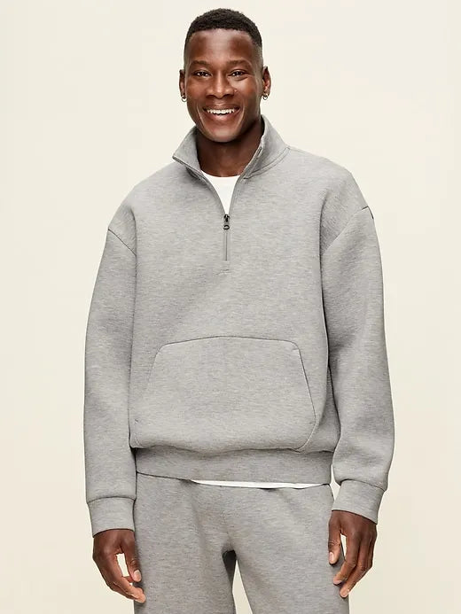 Bounce Fleece Oversized Half-Zip Pullover Sweatshirt