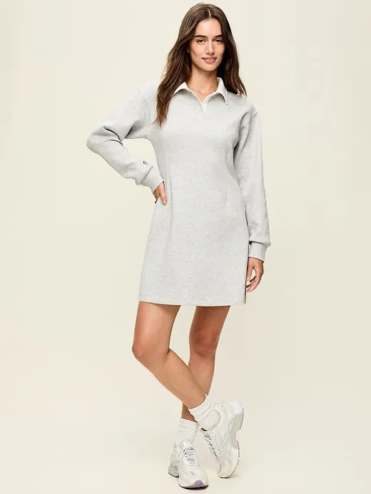 Dynamic Fleece Pique Polo Dress