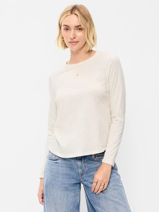 EveryWear Long-Sleeve Crew-Neck T-Shirt