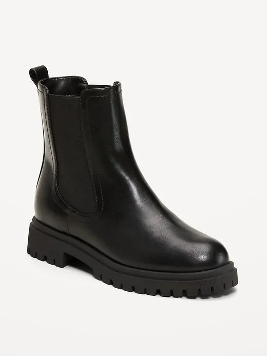 Faux-Suede Chelsea Boots for Women