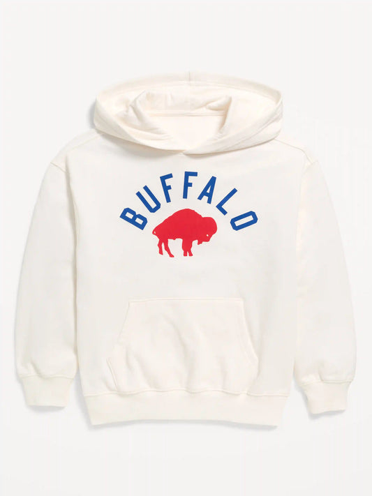 Buffalo Bills Oversized Pullover Hoodie for Boys