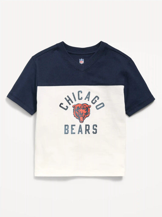 Chicago Bears Oversized Graphic Football T-Shirt for Toddler Boys