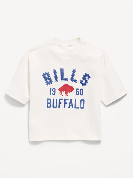 Buffalo Bills Oversized Boxy Graphic T-Shirt for Boys