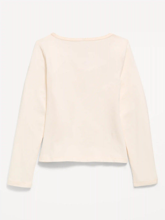 Fitted Long-Sleeve Top for Girls