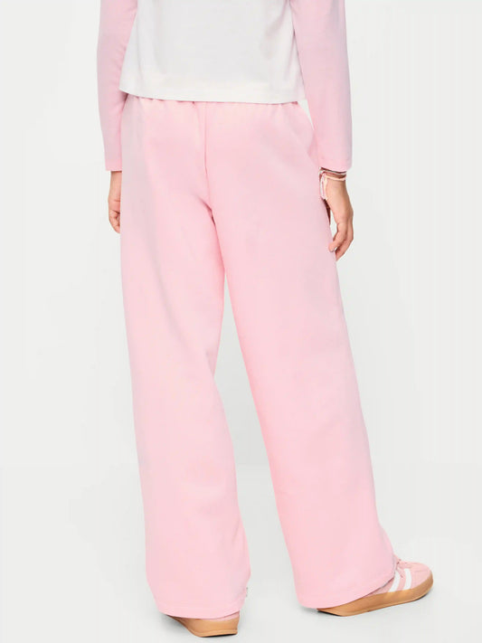High-Waisted Graphic Wide-Leg Sweatpants for Girls