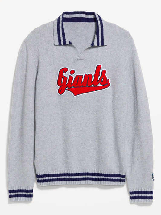 New York Giants Collared Sweater for Men