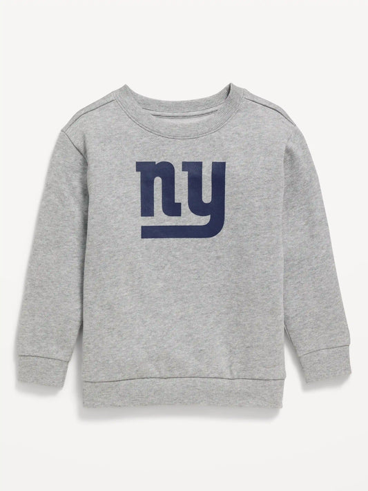 New York Giants Oversized Crew-Neck Sweatshirt for Toddler Boys