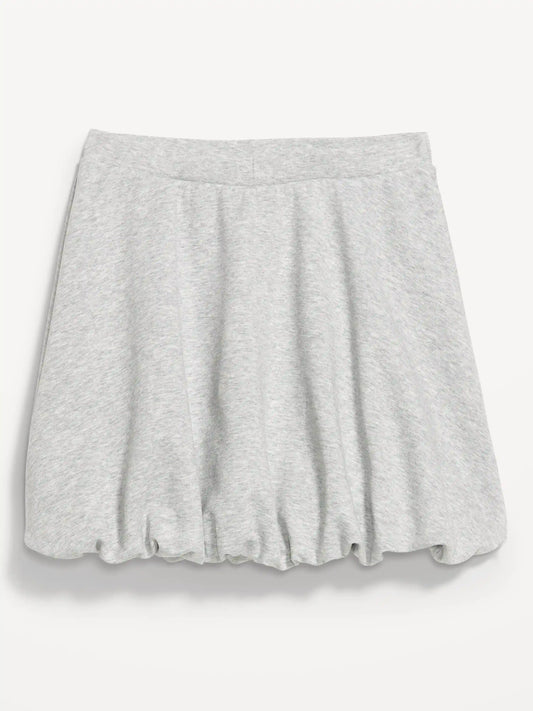Dynamic Fleece Bubble-Hem Skirt