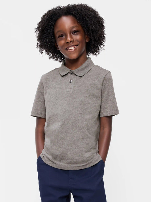 School Uniform Jersey Polo Shirt for Boys