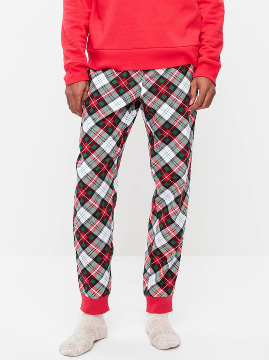 Flannel Pajama Joggers for Men