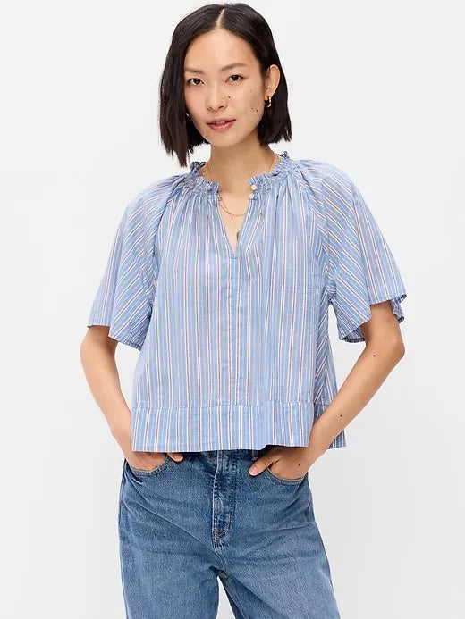 Loose Short-Sleeve Top