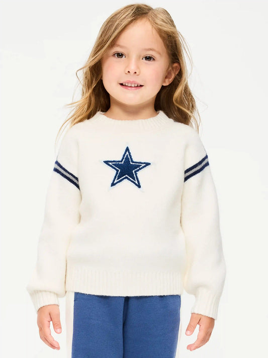 Dallas Cowboys Crew-Neck Sweater for Toddler Girls