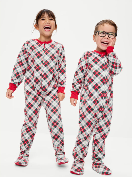 2-Way-Zip Microfleece Pajama One-Piece for Toddler & Baby