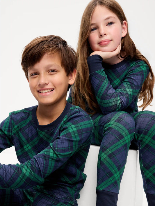 Gender-Neutral Printed Snug-Fit Pajama Set for Kids