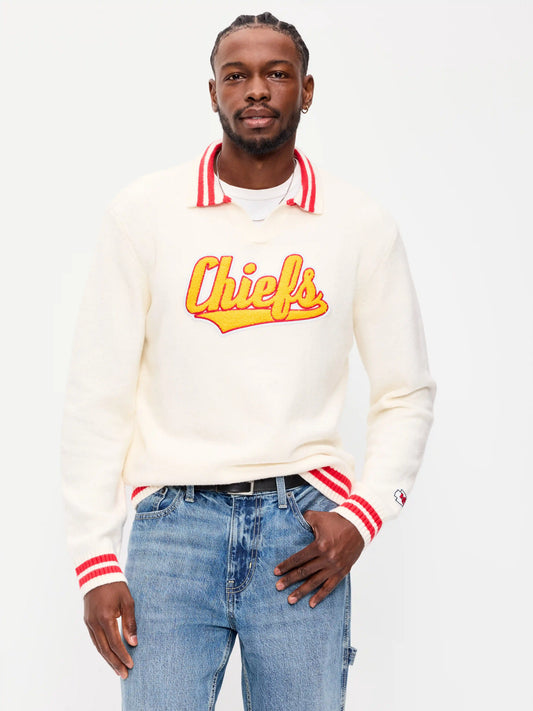 New York Giants Collared Sweater for Men