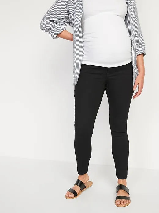 Maternity Rollover-Panel 360° Stretch Super-Skinny Jeans