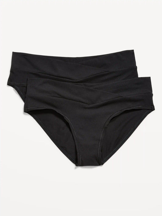 Maternity Low-Rise Bikini Underwear 2-Pack