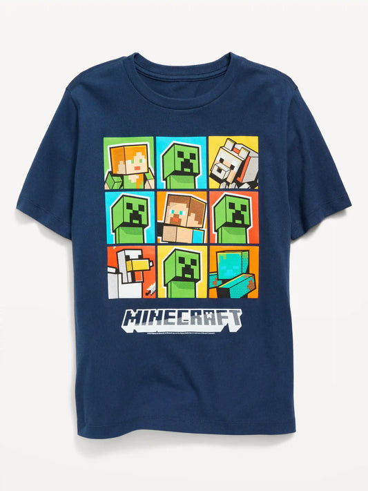 Minecraft™ Gender-Neutral Graphic T-Shirt for Kids