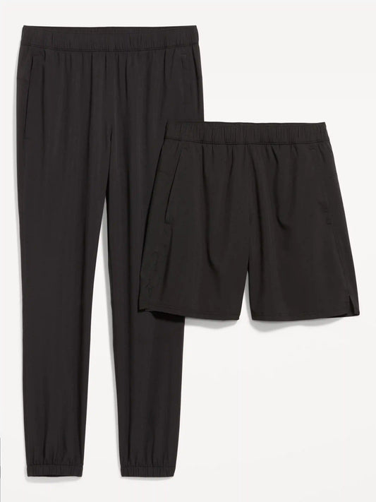 StretchTech Workout Joggers and Shorts Set