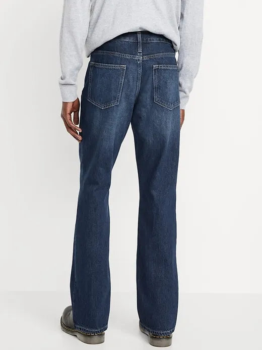 Structured Straight Non-Stretch Jeans