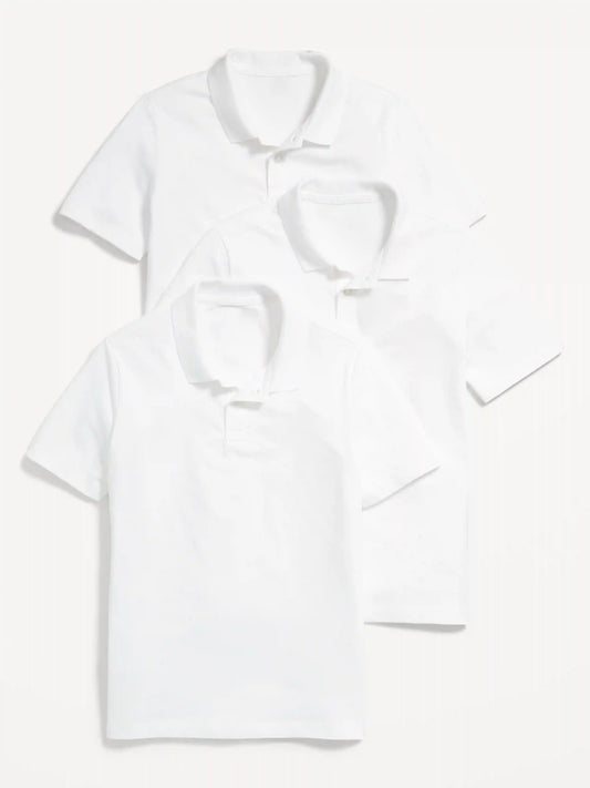 School Uniform Polo Shirt 3-Pack for Boys