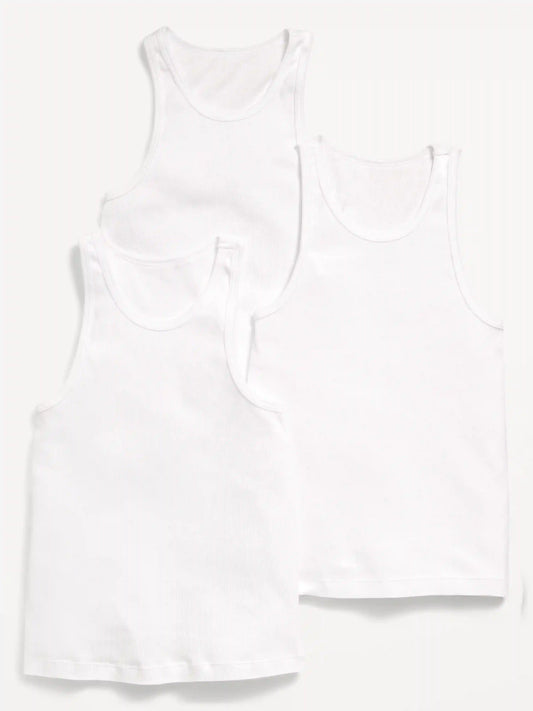 Rib-Knit Tank Top 3-Pack for Boys