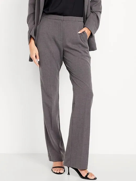 Mid-Rise Taylor Boot-Cut Pants