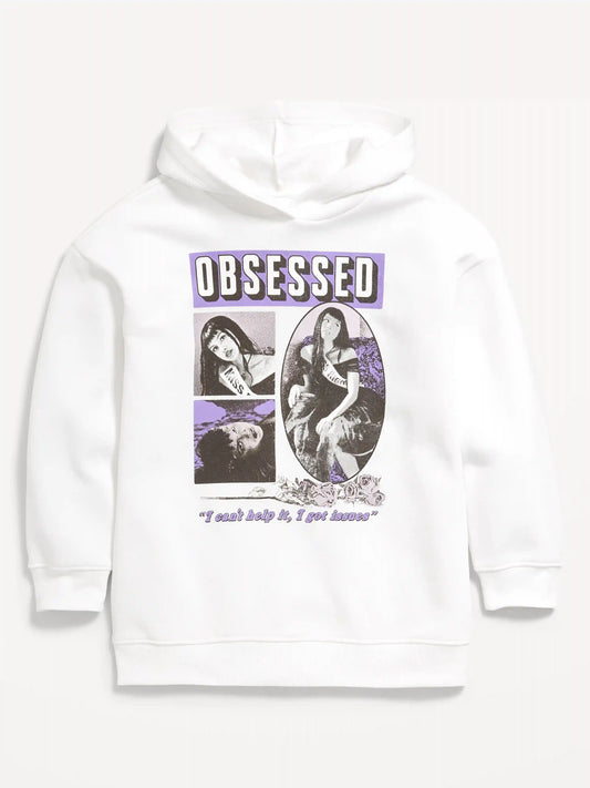 Olivia Rodrigo™ Oversized Graphic Tunic Pullover Hoodie for Girls