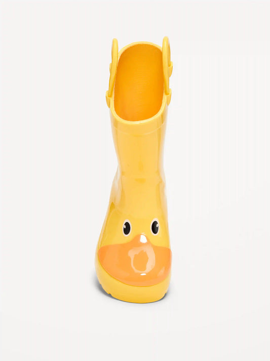Tall Duck-Graphic Rain Boots for Toddler Boys