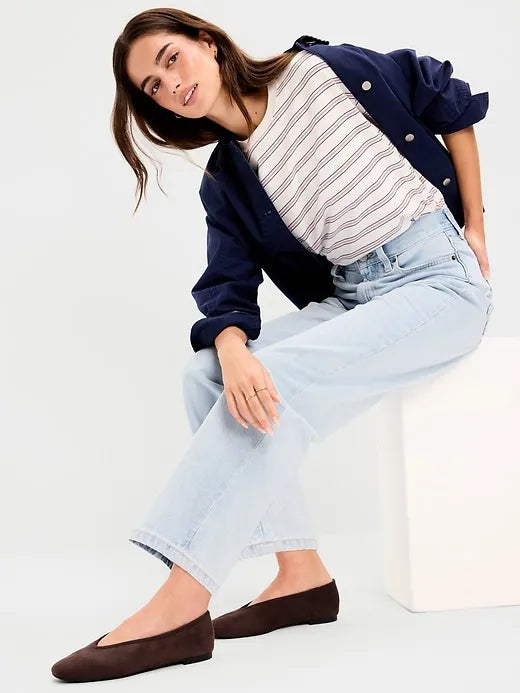 V-Cut Ballet Flats