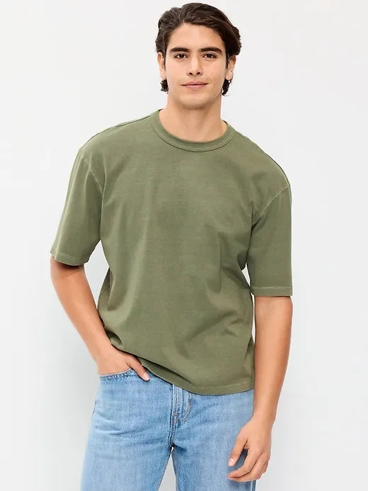 Garment-Dyed Heavyweight Cropped T-Shirt