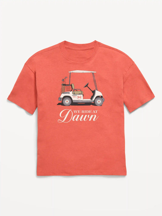 Oversized Short-Sleeve Graphic T-Shirt for Boys