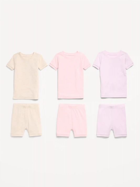 Ribbed Snug-Fit Pajama 6-Piece for Toddler & Baby