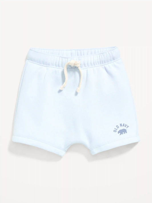 Printed Logo-Graphic Fleece Shorts for Baby