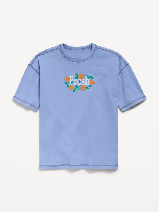 Oversized Short-Sleeve Graphic T-Shirt for Boys