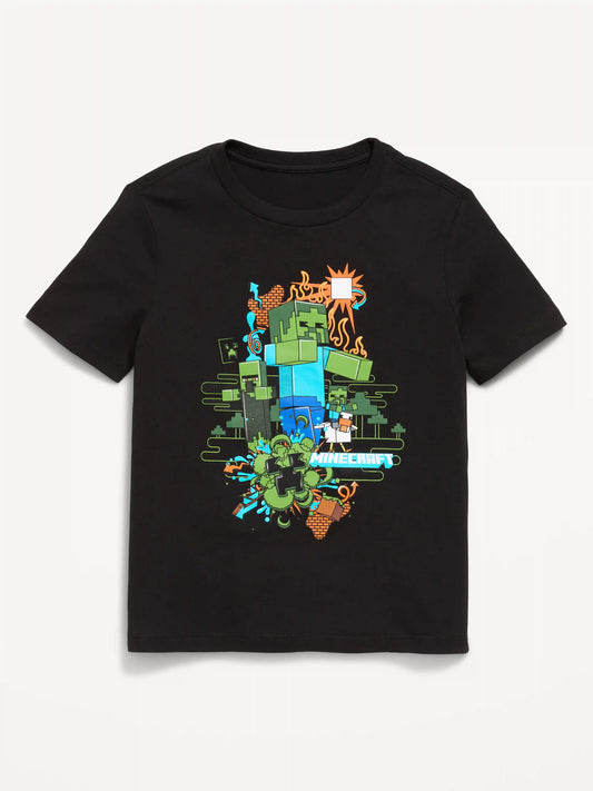 Minecraft™ Gender-Neutral Graphic T-Shirt for Kids