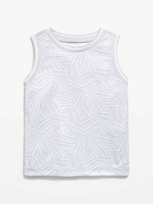 Mesh Graphic Basketball Tank Top for Toddler Boys
